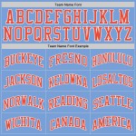 Jersey Authentic Basketball Custom Light Orange-White Throwback Blue Jersey Authentic Basketball Custom Light Orange-White Throwback Blue