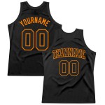 Custom Basketball Throwback Bay Jersey Black Authentic Orange Custom Basketball Throwback Bay Jersey Black Authentic Orange