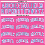 Light Authentic Pink White Jersey Basketball Blue-White Pinstripe Custom Light Authentic Pink White Jersey Basketball Blue-White Pinstripe Custom