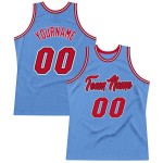 Basketball Light Throwback Red-Black Blue Jersey Authentic Custom Basketball Light Throwback Red-Black Blue Jersey Authentic Custom