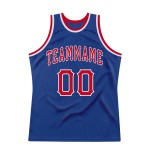 Basketball Red-White Custom Throwback Authentic Jersey Royal Basketball Red-White Custom Throwback Authentic Jersey Royal