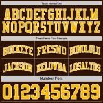 Basketball Reversible Suit Gold-White Jersey Brown Side Sublimation Double Custom Basketball Reversible Suit Gold-White Jersey Brown Side Sublimation Double Custom