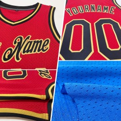 Blue Custom Jersey Throwback Orange-White Basketball Authentic Blue Custom Jersey Throwback Orange-White Basketball Authentic