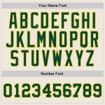 Basketball Green-Gold Throwback Cream Authentic Custom Jersey Basketball Green-Gold Throwback Cream Authentic Custom Jersey