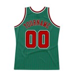 Jersey Red-Black Green Custom Pinstripe Authentic Red Basketball Kelly Jersey Red-Black Green Custom Pinstripe Authentic Red Basketball Kelly