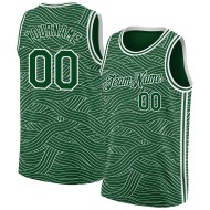 Edition Custom Jersey Green White City Authentic Basketball
