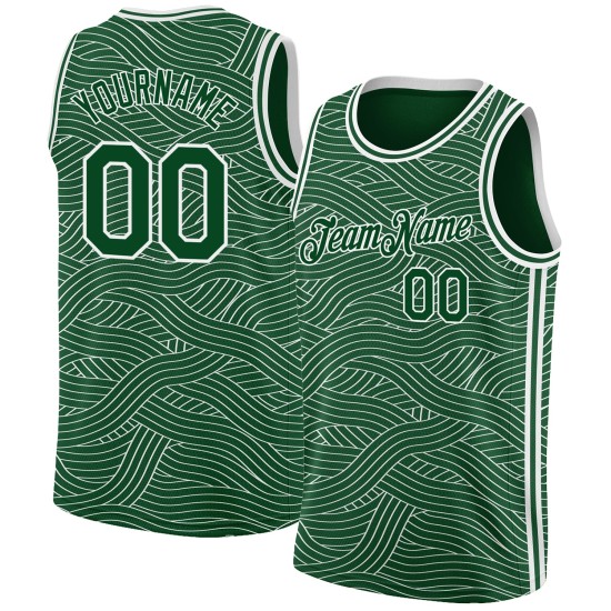 Edition Custom Jersey Green White City Authentic Basketball Edition Custom Jersey Green White City Authentic Basketball