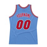 Basketball Light Throwback Red-Black Blue Jersey Authentic Custom Basketball Light Throwback Red-Black Blue Jersey Authentic Custom