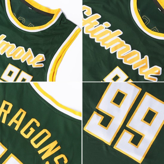 Authentic White-Red Basketball Hunter Jersey Custom Green Throwback Authentic White-Red Basketball Hunter Jersey Custom Green Throwback