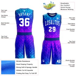 Neck Suit Pink Custom Royal Basketball Light Sublimation Jersey Round Blue-Hot White Neck Suit Pink Custom Royal Basketball Light Sublimation Jersey Round Blue-Hot White