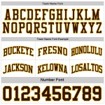 Basketball Reversible Suit Gold-White Jersey Brown Side Sublimation Double Custom Basketball Reversible Suit Gold-White Jersey Brown Side Sublimation Double Custom