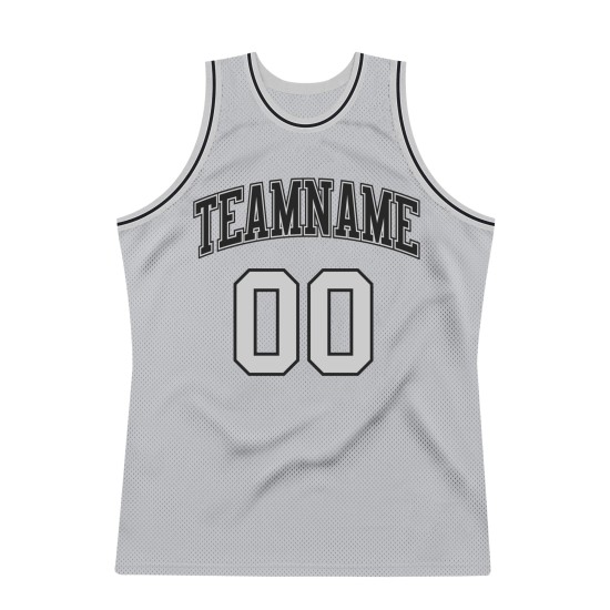 Basketball Jersey Gray Authentic Gray-Black Custom Throwback Basketball Jersey Gray Authentic Gray-Black Custom Throwback