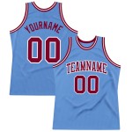 Authentic Throwback Maroon-White Jersey Basketball Blue Custom Light Authentic Throwback Maroon-White Jersey Basketball Blue Custom Light