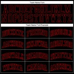 Basketball Black Red Authentic Jersey Throwback Custom Basketball Black Red Authentic Jersey Throwback Custom