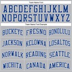 Custom Royal-White Authentic Pinstripe Royal Basketball Jersey Gray Custom Royal-White Authentic Pinstripe Royal Basketball Jersey Gray