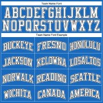 Blue Throwback Authentic Jersey Custom White-Black Basketball Blue Throwback Authentic Jersey Custom White-Black Basketball