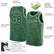 Edition Custom Jersey Green White City Authentic Basketball