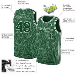 Edition Custom Jersey Green White City Authentic Basketball Edition Custom Jersey Green White City Authentic Basketball