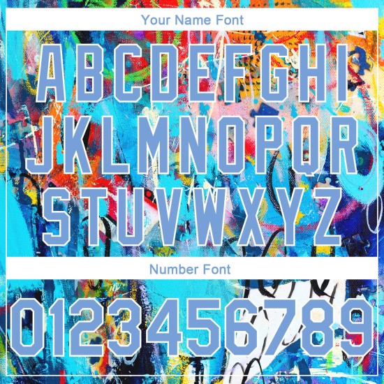Light Pattern Jersey Blue-White Custom Authentic Grunge 3D Art Graffiti Basketball Light Pattern Jersey Blue-White Custom Authentic Grunge 3D Art Graffiti Basketball