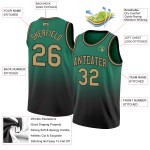 Basketball Jersey Fade Fashion Custom Green Authentic Kelly Gold-Black Old Basketball Jersey Fade Fashion Custom Green Authentic Kelly Gold-Black Old