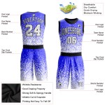 Jersey Round Sublimation White-Black Suit Custom Basketball Neck Purple Jersey Round Sublimation White-Black Suit Custom Basketball Neck Purple