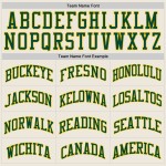 Basketball Green-Gold Throwback Cream Authentic Custom Jersey Basketball Green-Gold Throwback Cream Authentic Custom Jersey