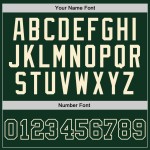Green Authentic Custom Jersey Throwback Green-Cream Hunter Basketball Green Authentic Custom Jersey Throwback Green-Cream Hunter Basketball