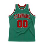 Jersey Red-Black Green Custom Pinstripe Authentic Red Basketball Kelly Jersey Red-Black Green Custom Pinstripe Authentic Red Basketball Kelly