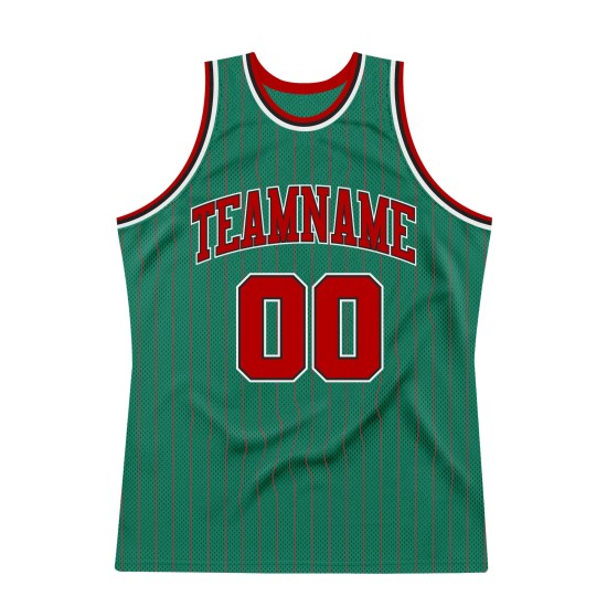 Jersey Red-Black Green Custom Pinstripe Authentic Red Basketball Kelly Jersey Red-Black Green Custom Pinstripe Authentic Red Basketball Kelly