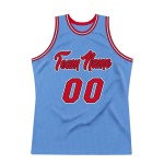 Basketball Light Throwback Red-Black Blue Jersey Authentic Custom Basketball Light Throwback Red-Black Blue Jersey Authentic Custom