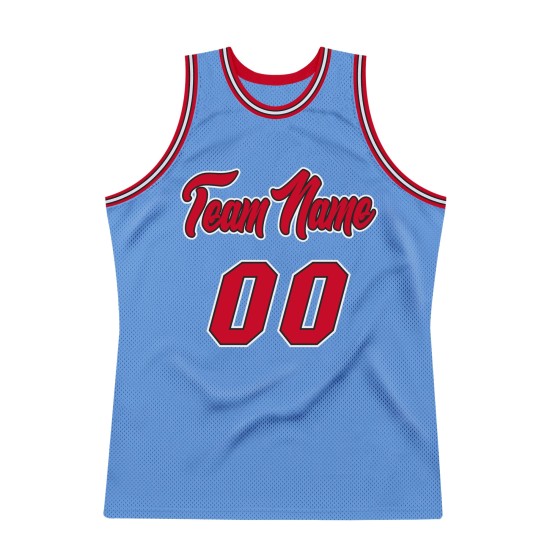 Basketball Light Throwback Red-Black Blue Jersey Authentic Custom Basketball Light Throwback Red-Black Blue Jersey Authentic Custom